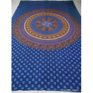 Twin Size Indian Mandala Tapestry Bed cover hippy wall hanging Bohemian Decor   253815858815
